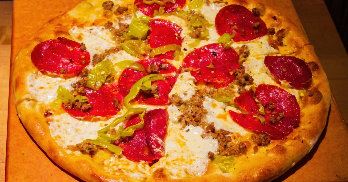 Italian style grilled pizza