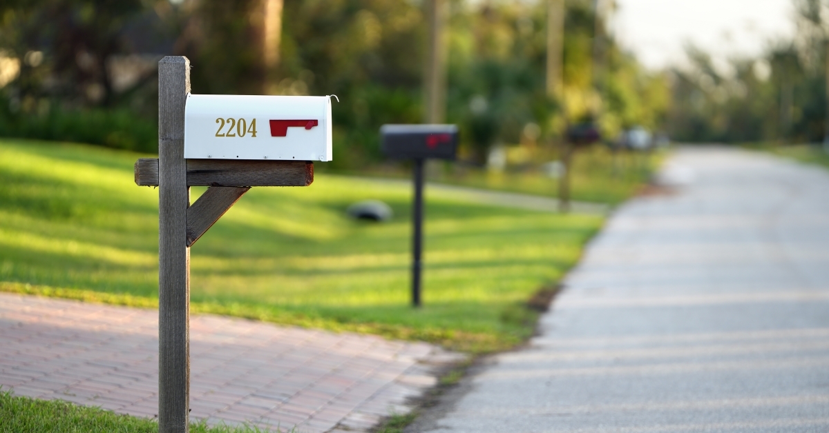 American mailbox at home front Florida