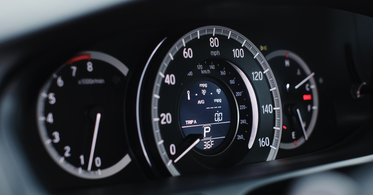 Speedometer of Modern car