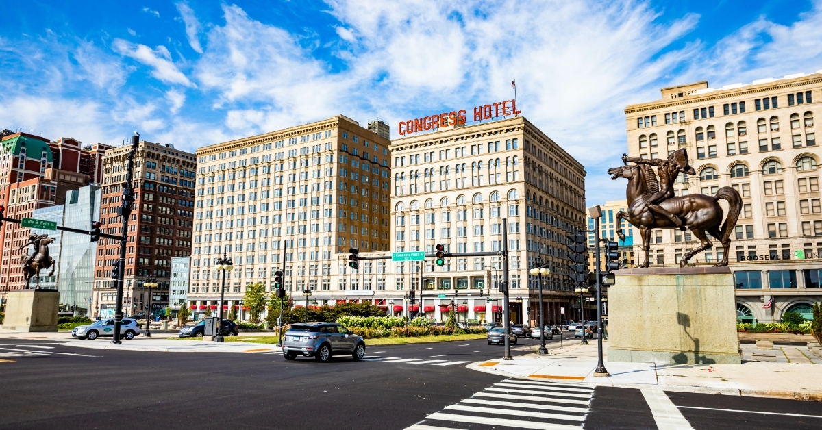 Grant plaza and Congress hotel Chicago