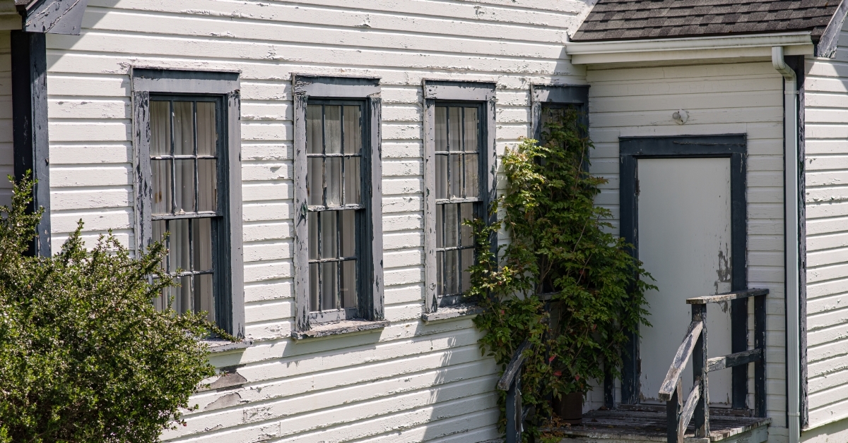 old wooden house from outside