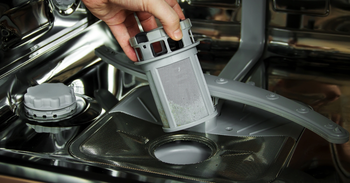 filter in the dishwasher