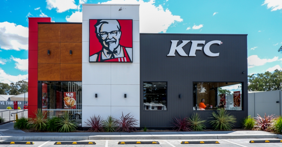 exterior of kfc fast food