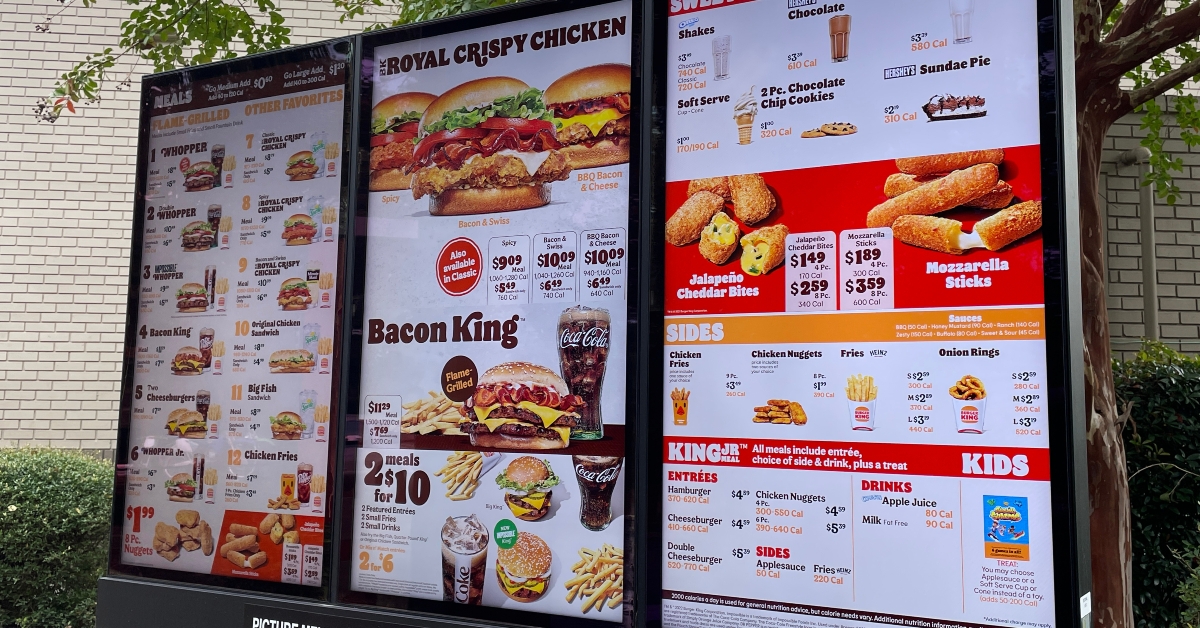 grocery store burger king