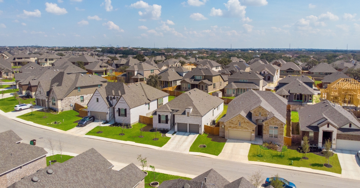 Happy neighborhood in Texas