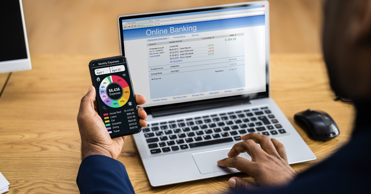 using online bank account