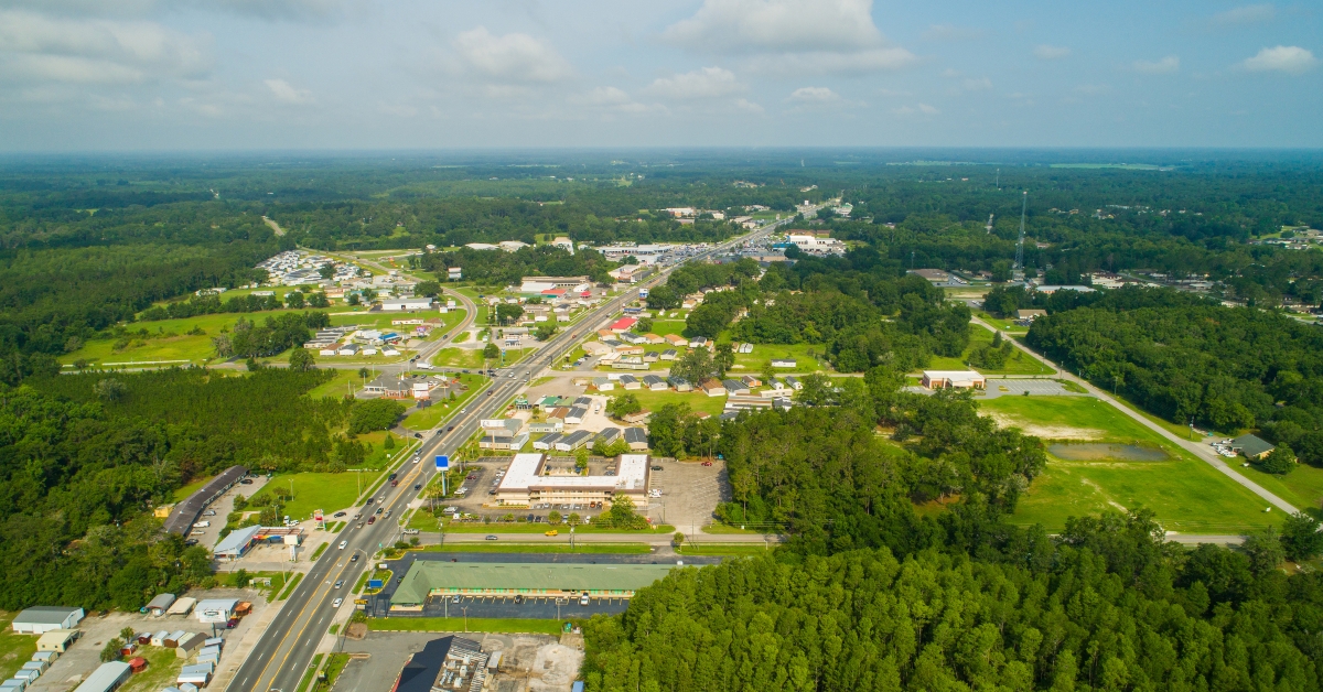 aerial image lake city florida