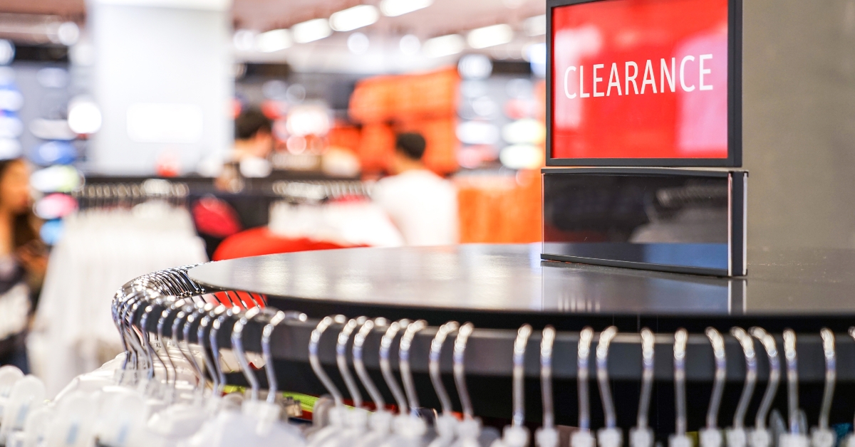 clearance sales