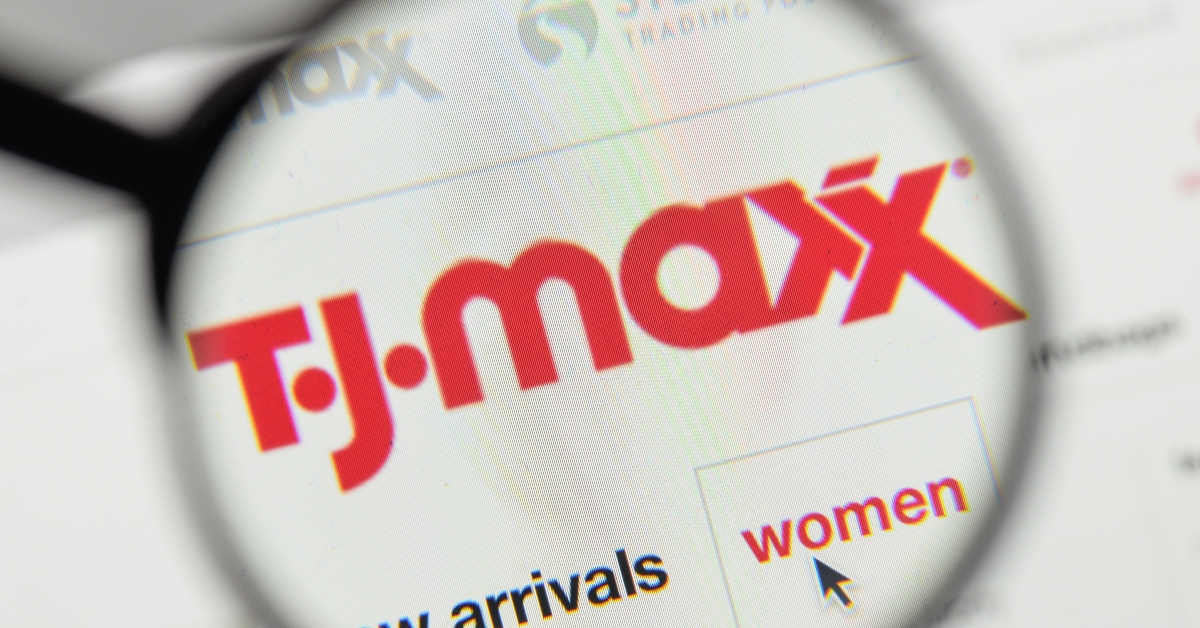t.j. maxx logo on the website