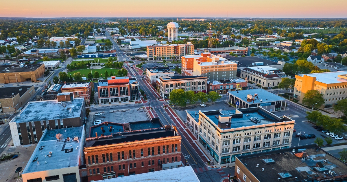Downtown Muncie Indiana