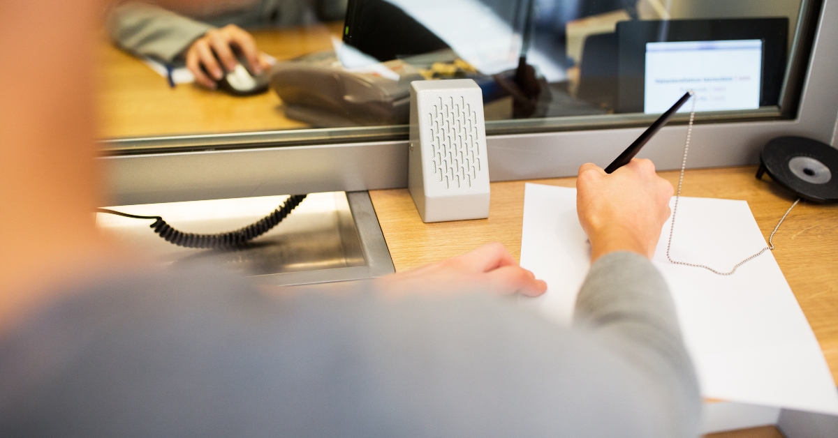 application at bank office