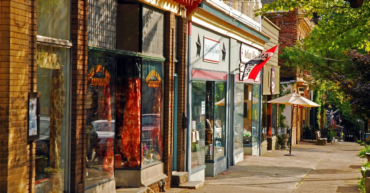 charming downtown streets Cold Spring New York