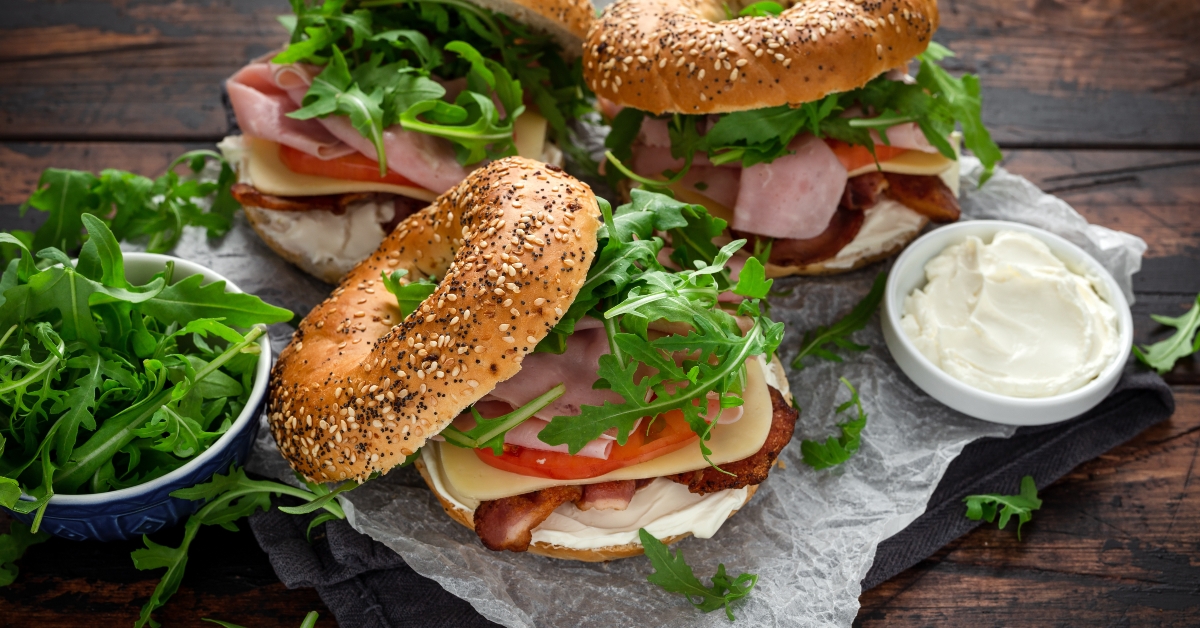 fresh bagels sandwiches