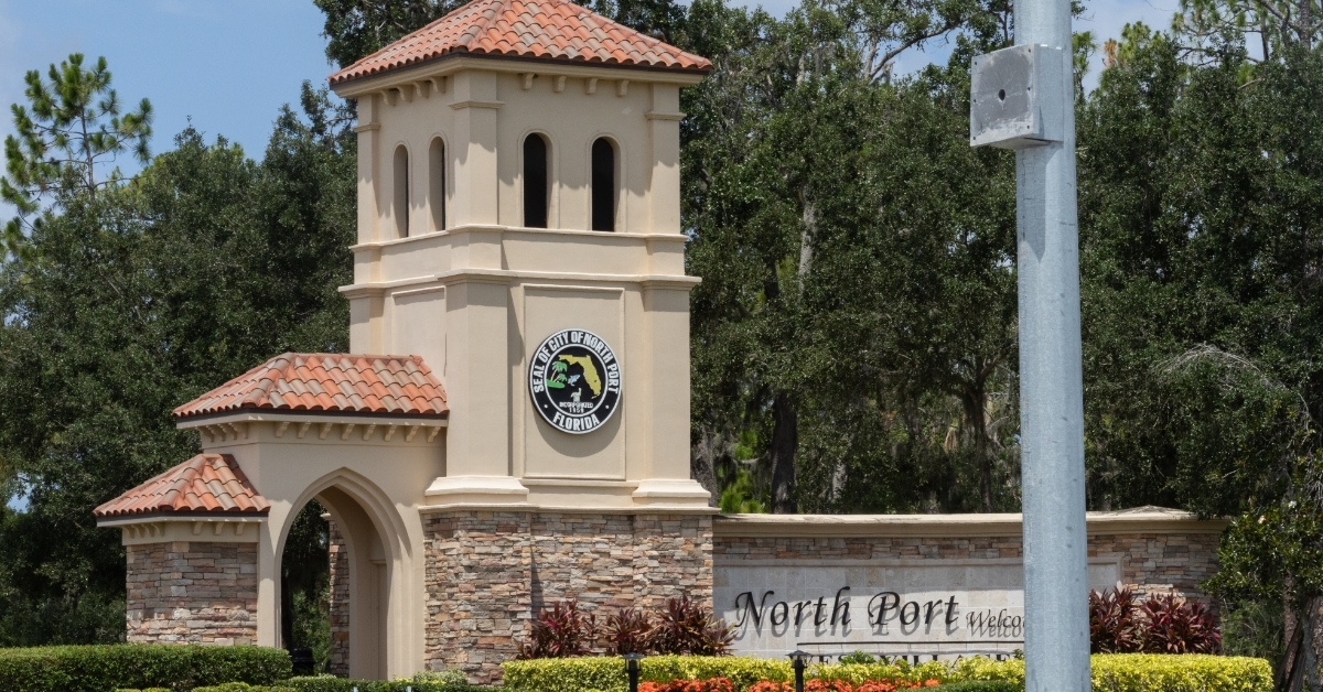 North Port Florida city entrance