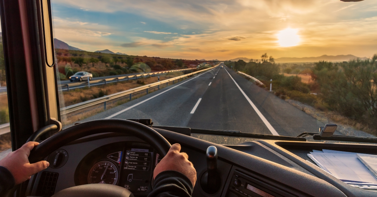 View from the driver's seat
