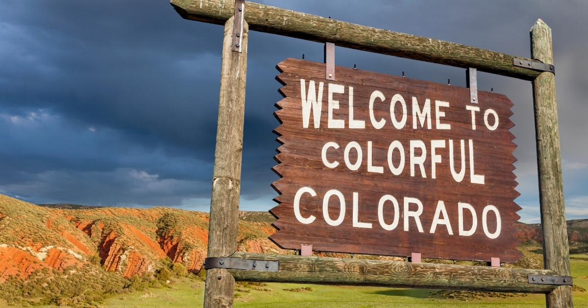 welcome to colorado sign