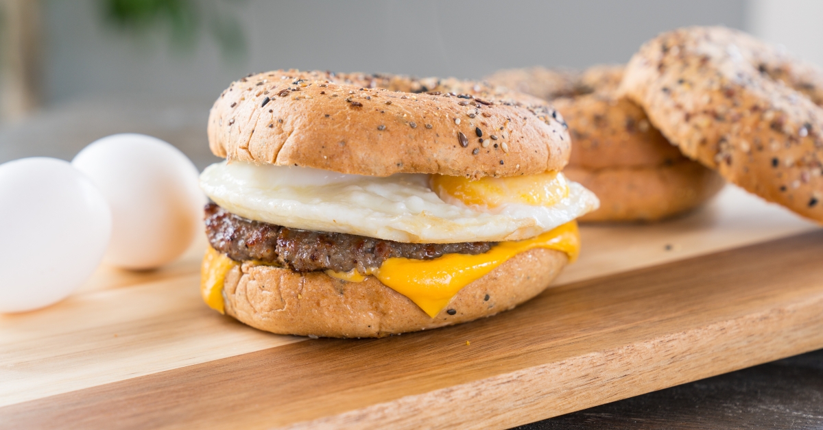 cheese breakfast sandwich