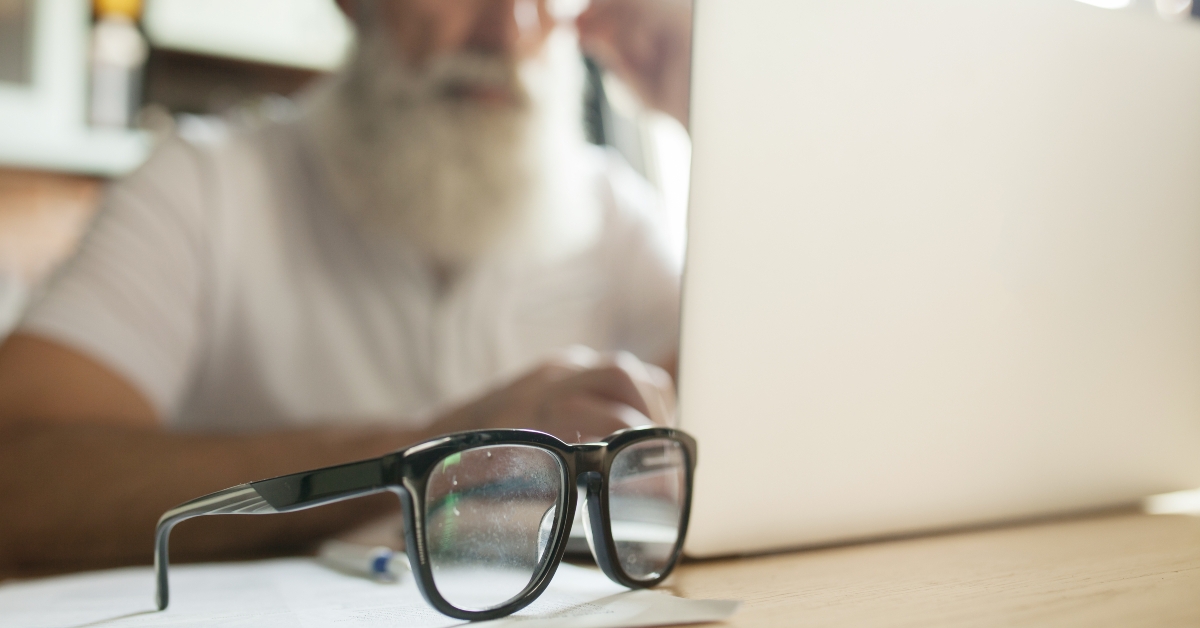 glasses on the glass table