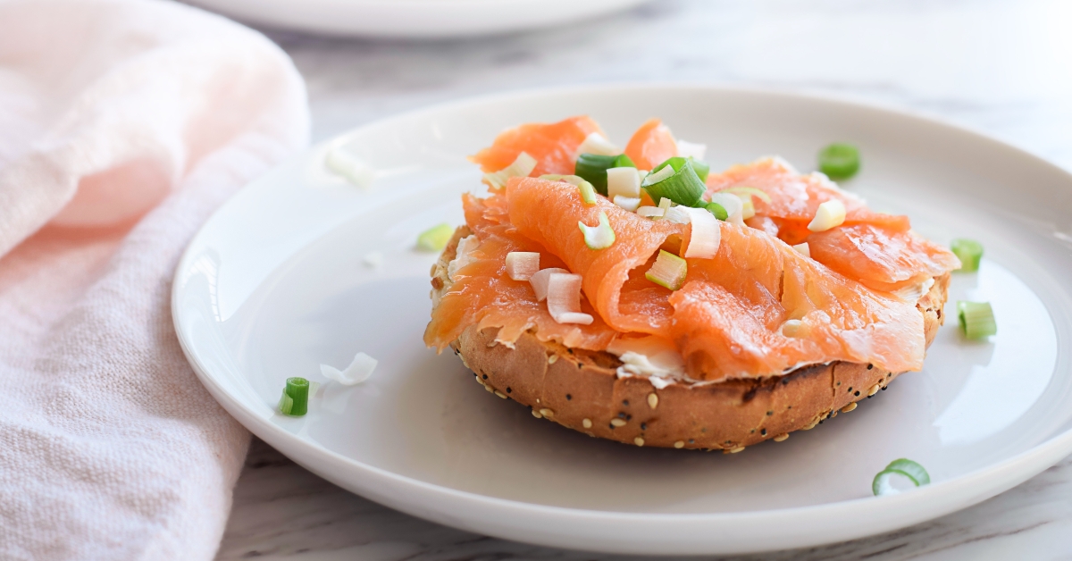 smoked salmon sandwich