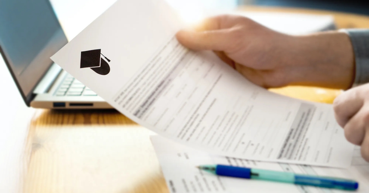 Student loan document