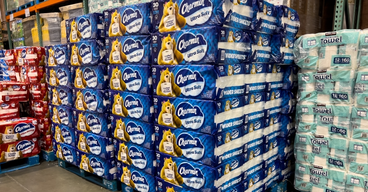 Charmin toilet paper at costco warehouse