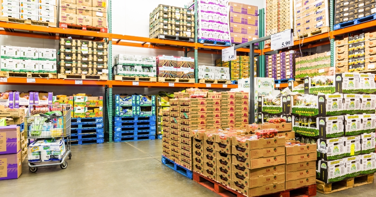 Costco Wholesale Corporation warehouse with grocery
