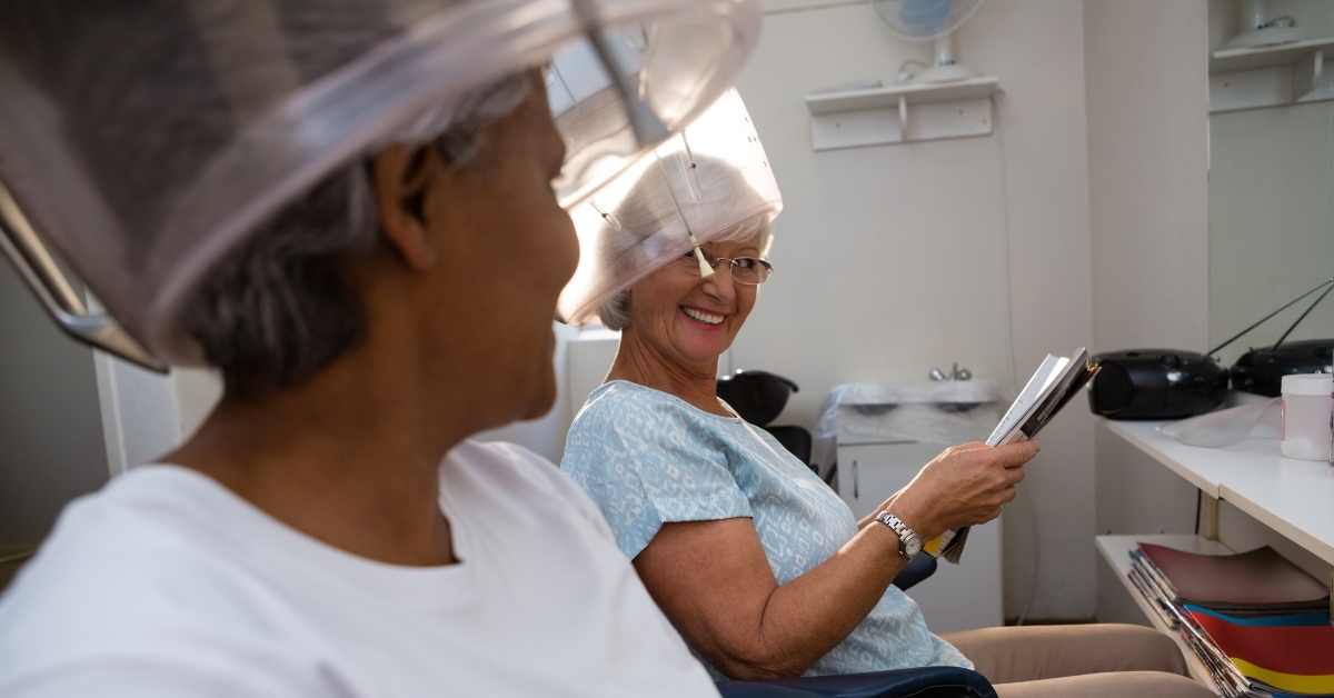 friends looking at each other