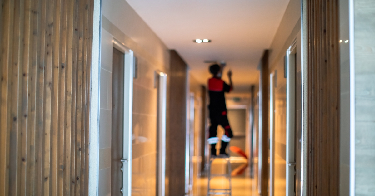 repairing a smoke detector
