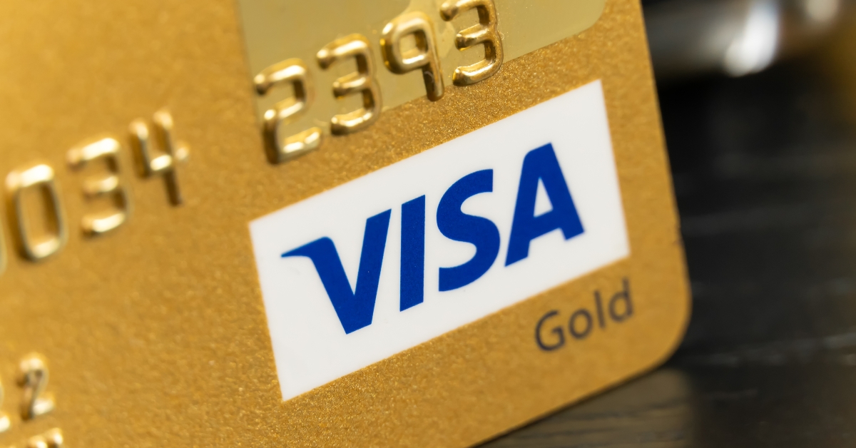 Bank cards VISA, macro