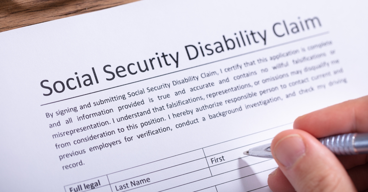 social security disability claim form