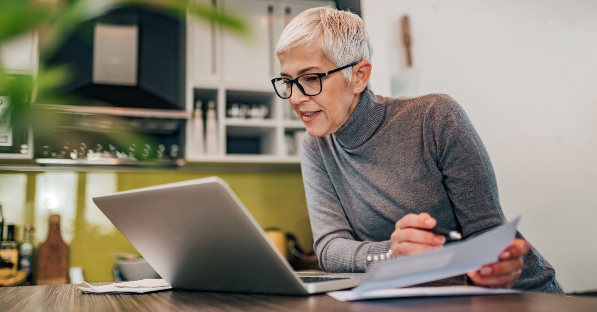 woman holding papers