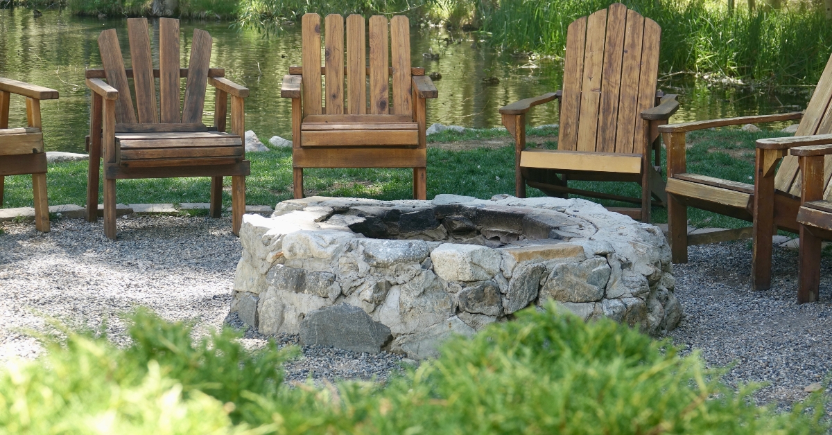 circle of Adirondack chairs