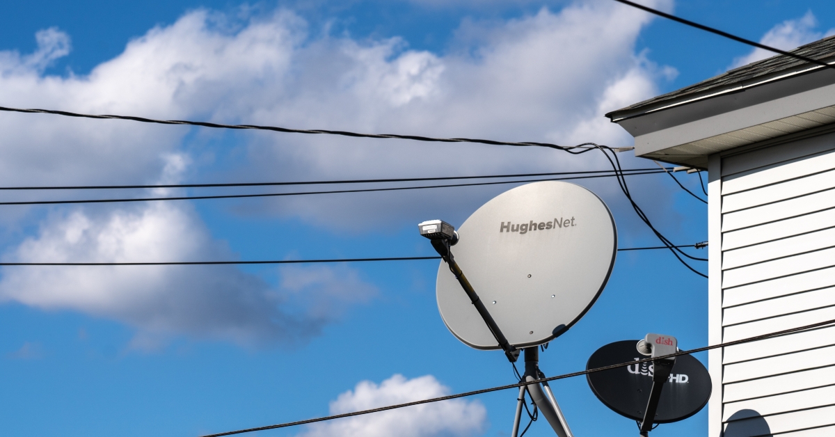 Satellite dish by HughesNet