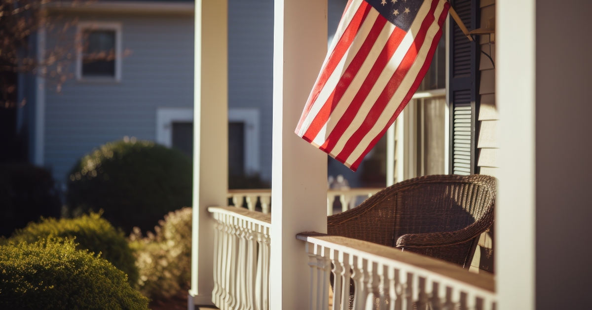USA flag expresses patriotism