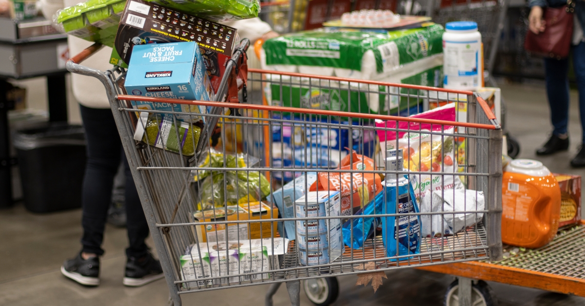 Shopping carts loaded