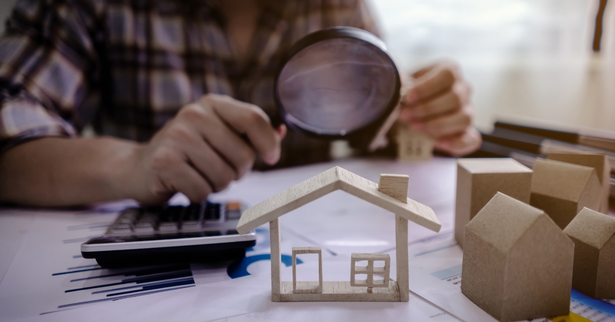 realtor agent at table Estate inspection concept