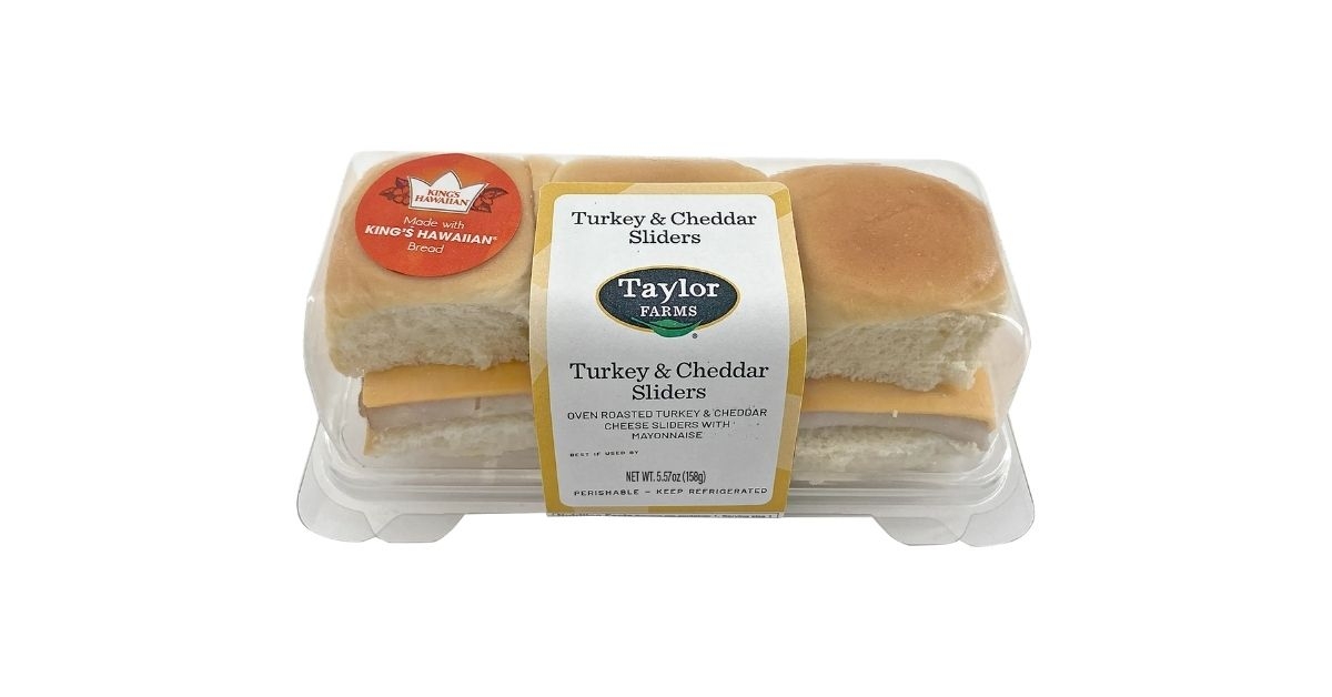 Taylor Farms Turkey Cheddar Sandwich Sliders