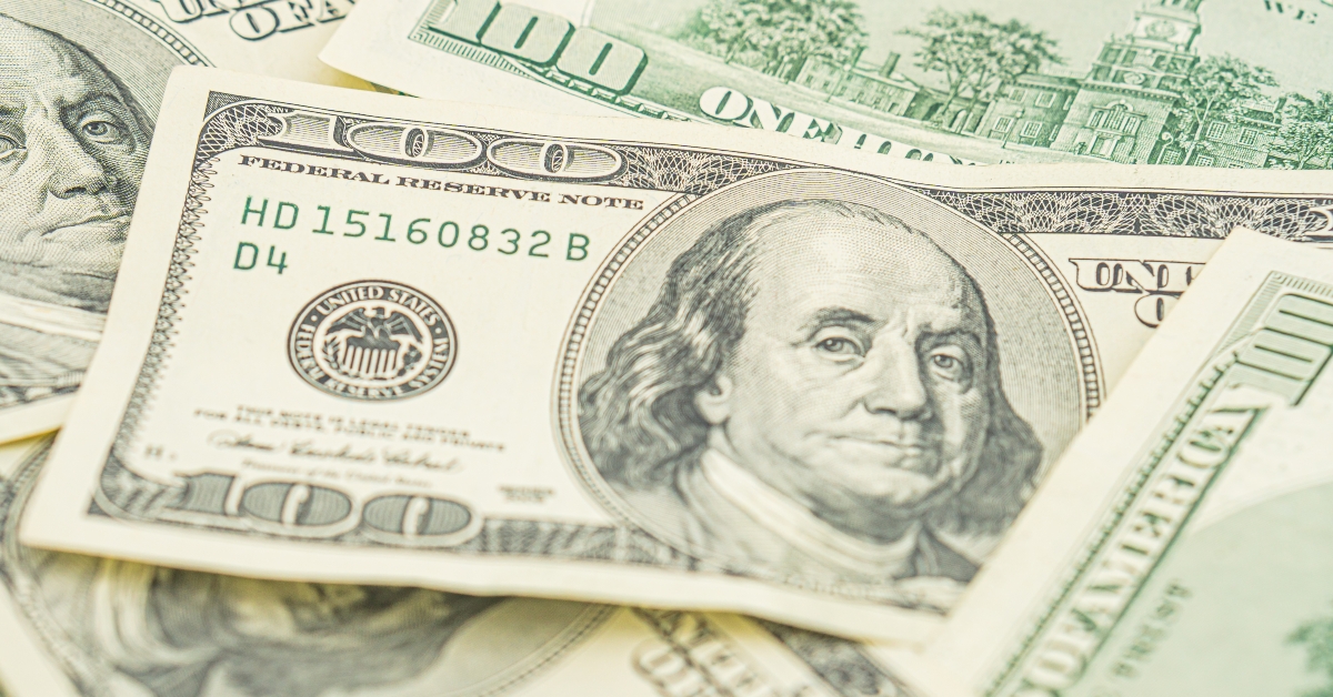 Lots of 100 dollar bills