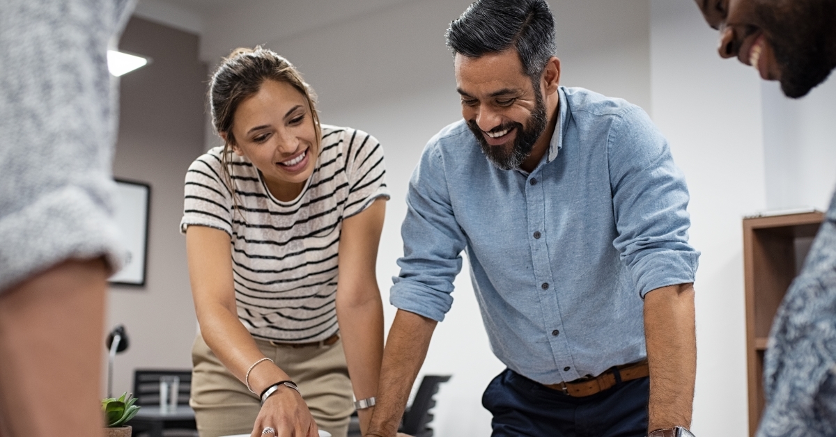 Group of architects working together
