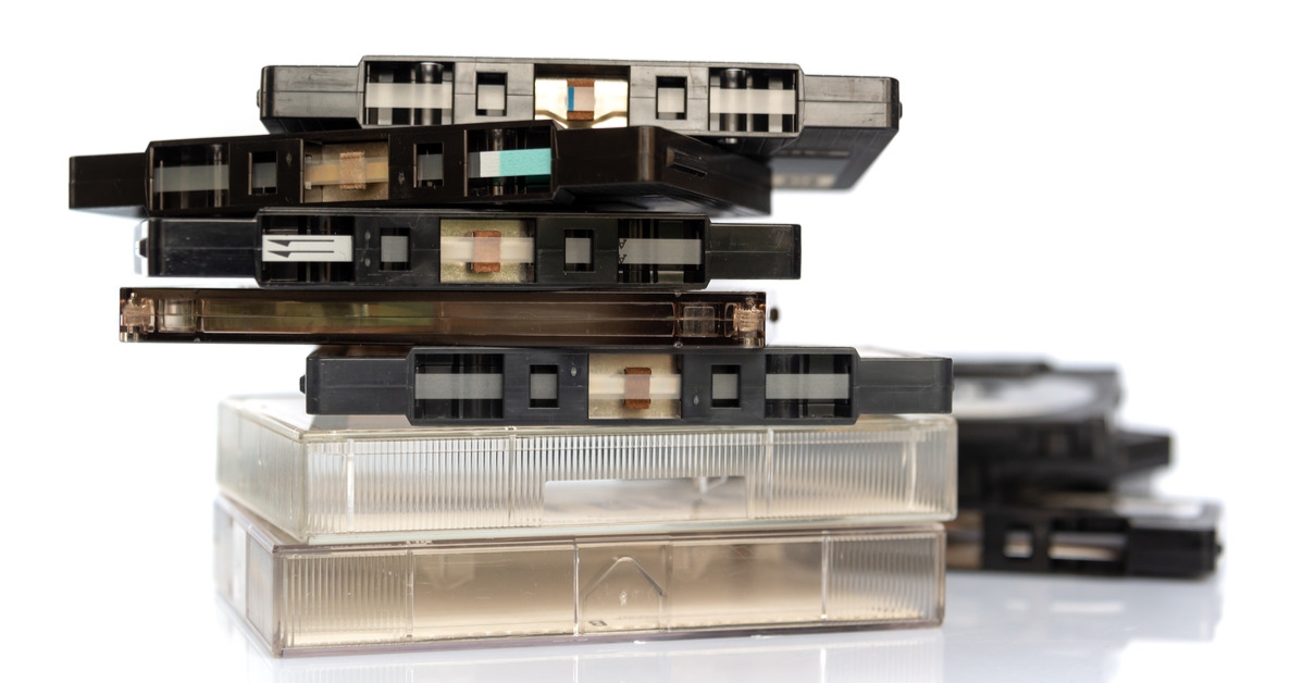 pile of cassettes