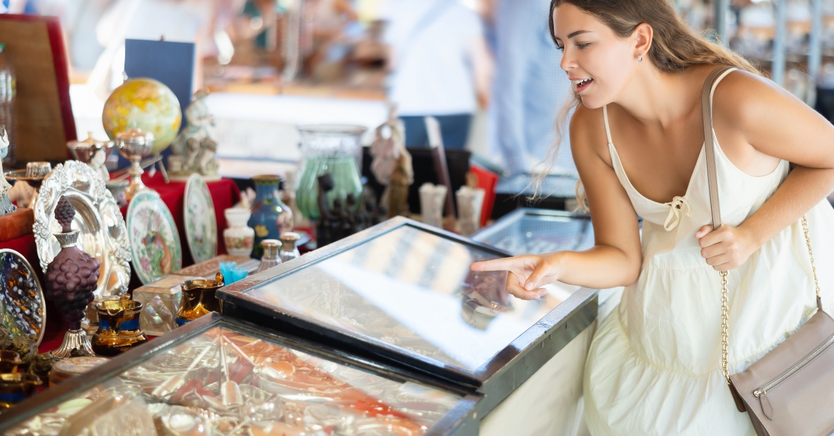 Look at silver cutlery, antique