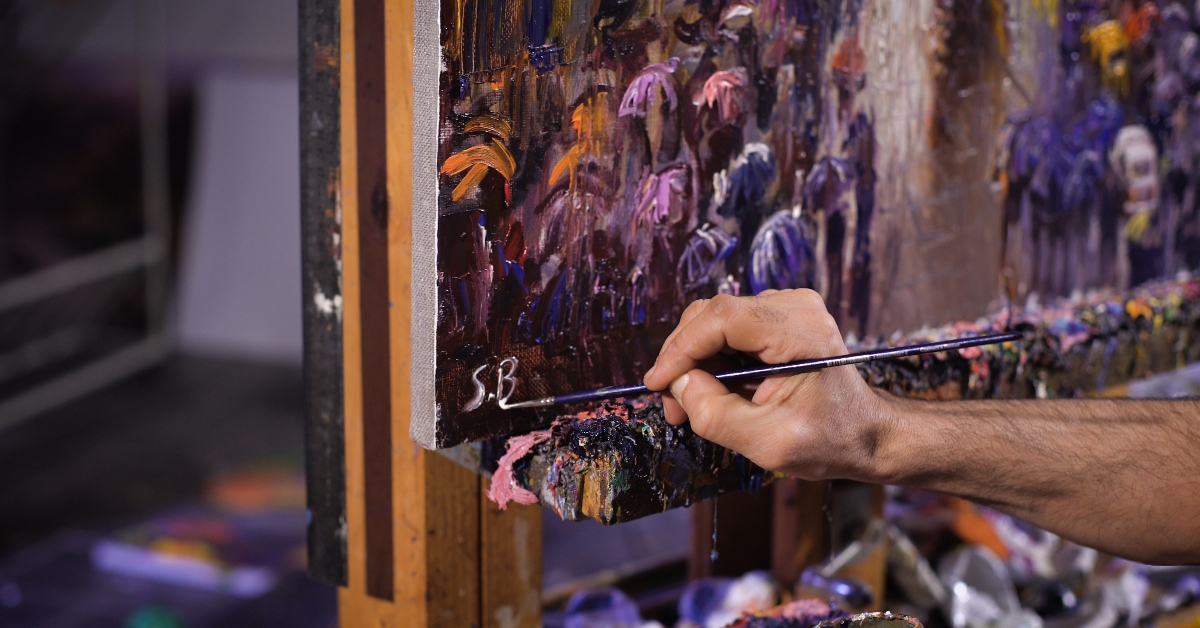 Painter artist signing