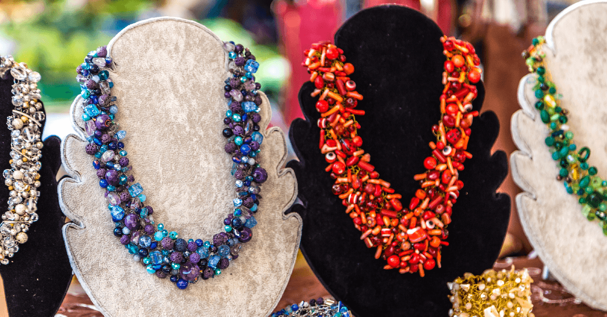 colorful costume jewelry necklaces