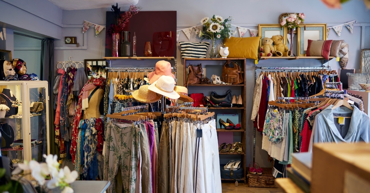 Interior Of Charity Shop