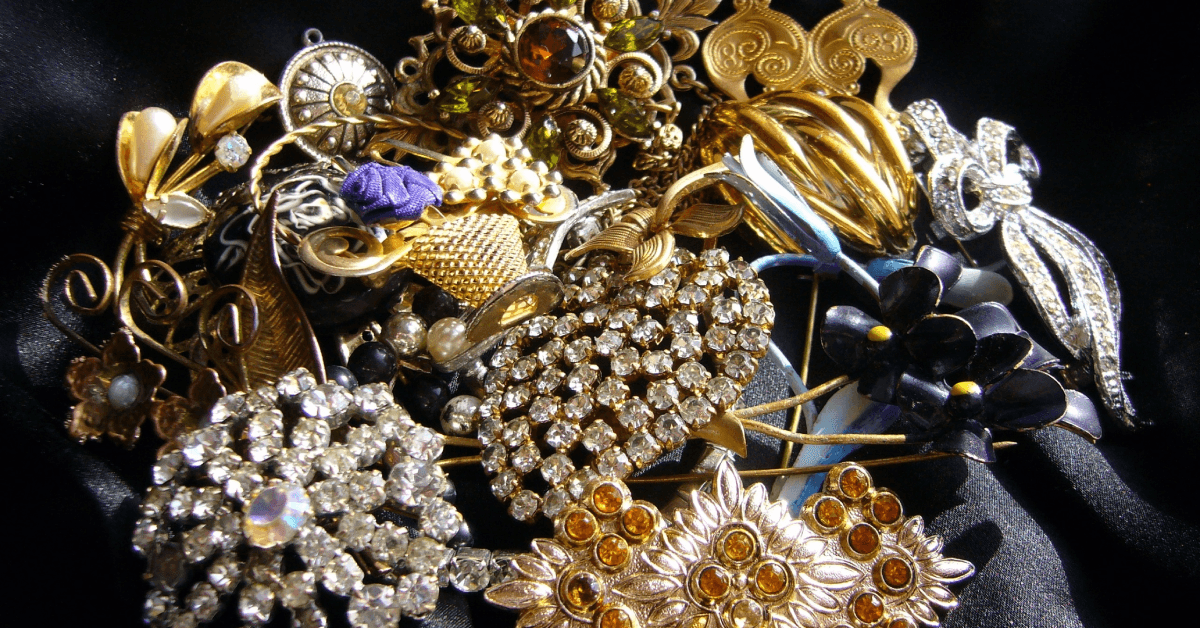 Vintage brooches from the 20th century