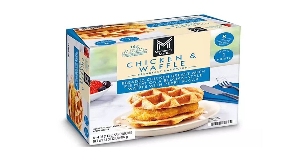 Chicken and Waffle Breakfast Sandwiches