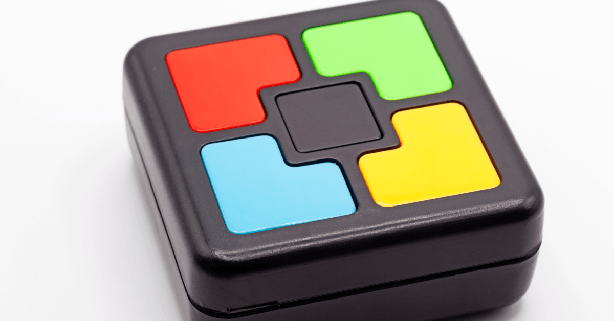 Memory game for children with different lights that light up