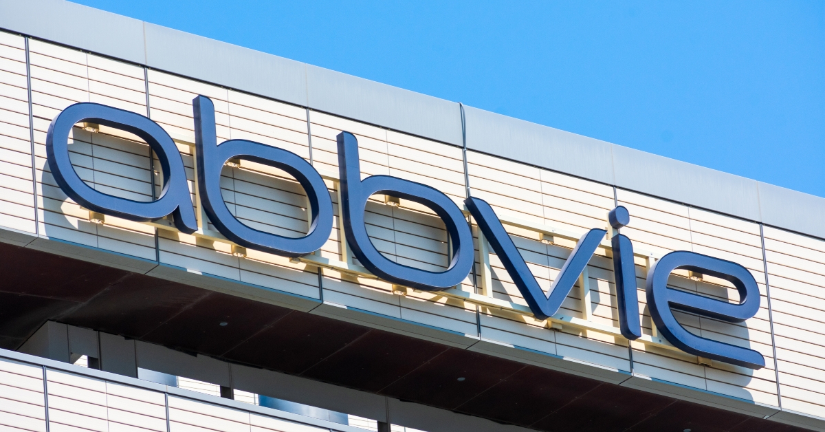 AbbVie logo on headquarters facade