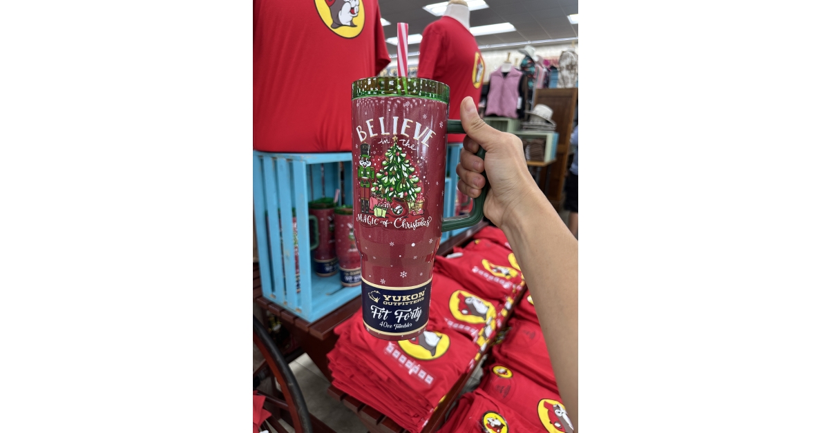 buc-ees christmas 40z tumbler