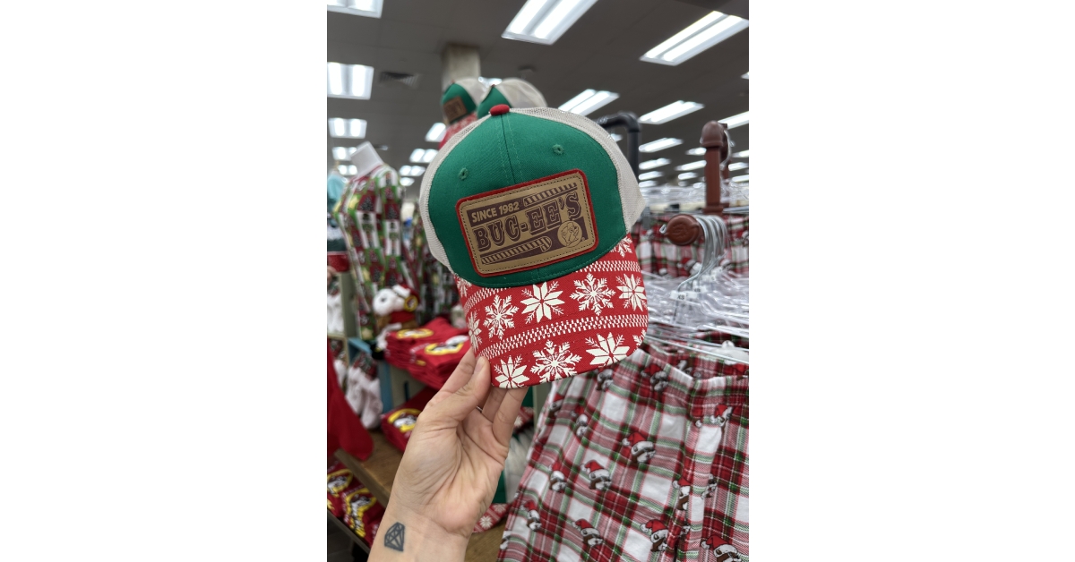 buc-ee’s snapback holiday brim hat